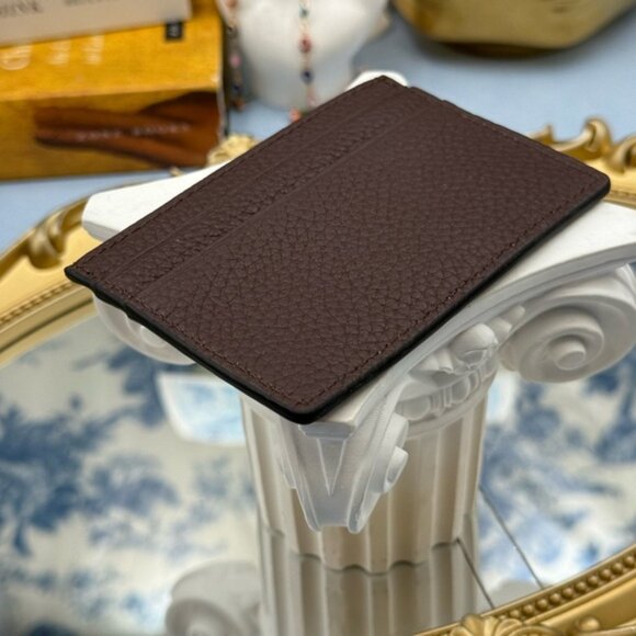 🆕 OROTON 🧿 NWOT Margot Card Sleeve, Brown Bear Leather Cardholder - Picture 10 of 16